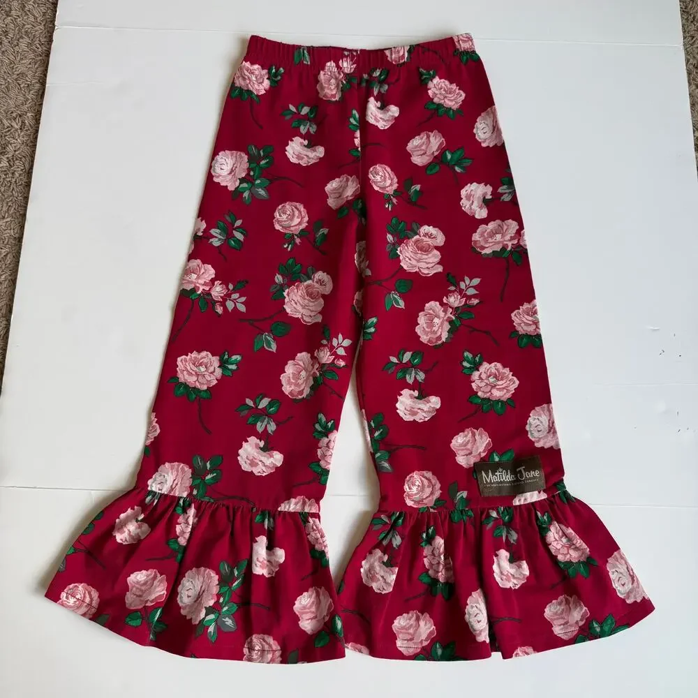 Matilda Jane Rosebud Lap Dress & Big Ruffles Pants Girls 6 - Picture 10 of 14